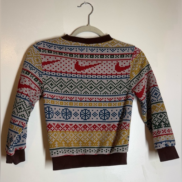 Nike Sweater Sportswear Club Fleece Holiday Crew - Picture 2 of 6